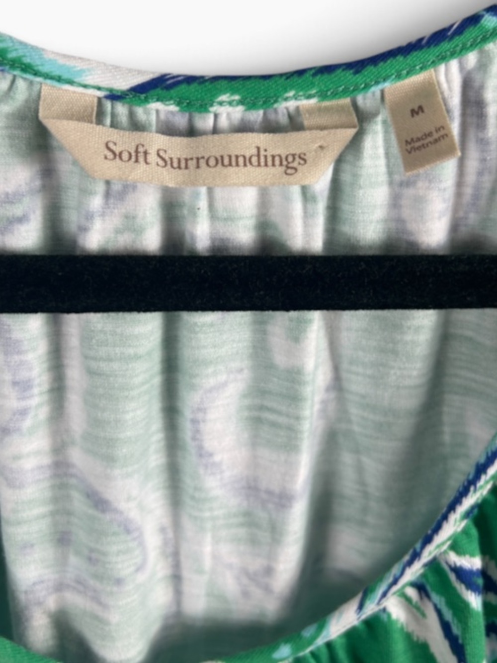 Soft Surroundings Green Paisley Midi Dress Size M - Picture 3 of 9